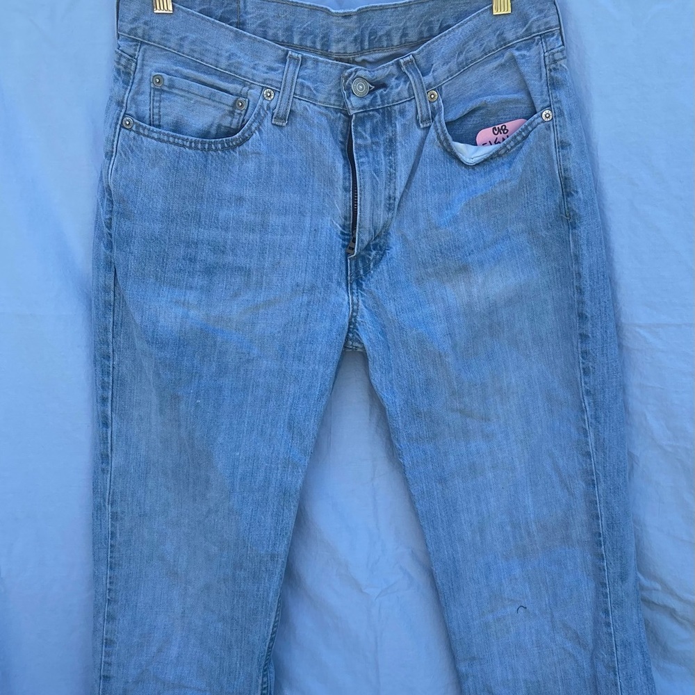 Levi’s distressed denim jeans!